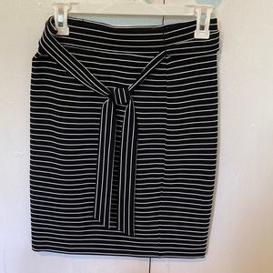 Striped pencil skirt